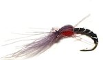 Stillwater CDC Buzzer Red with Black Thorax Size 14 - 1 Dozen